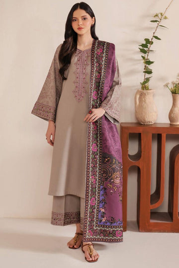 Khaddar Embroidered 3Piece Suit